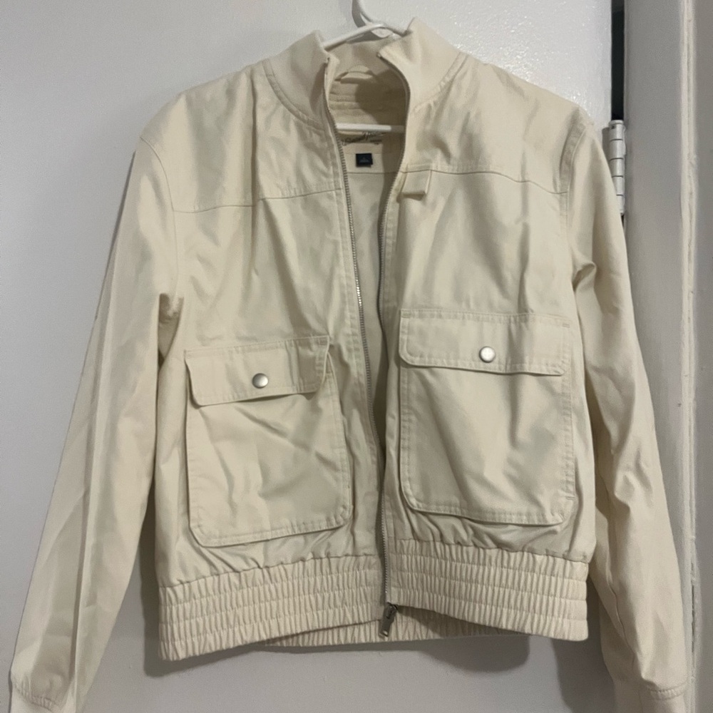 Tan bomber jacket